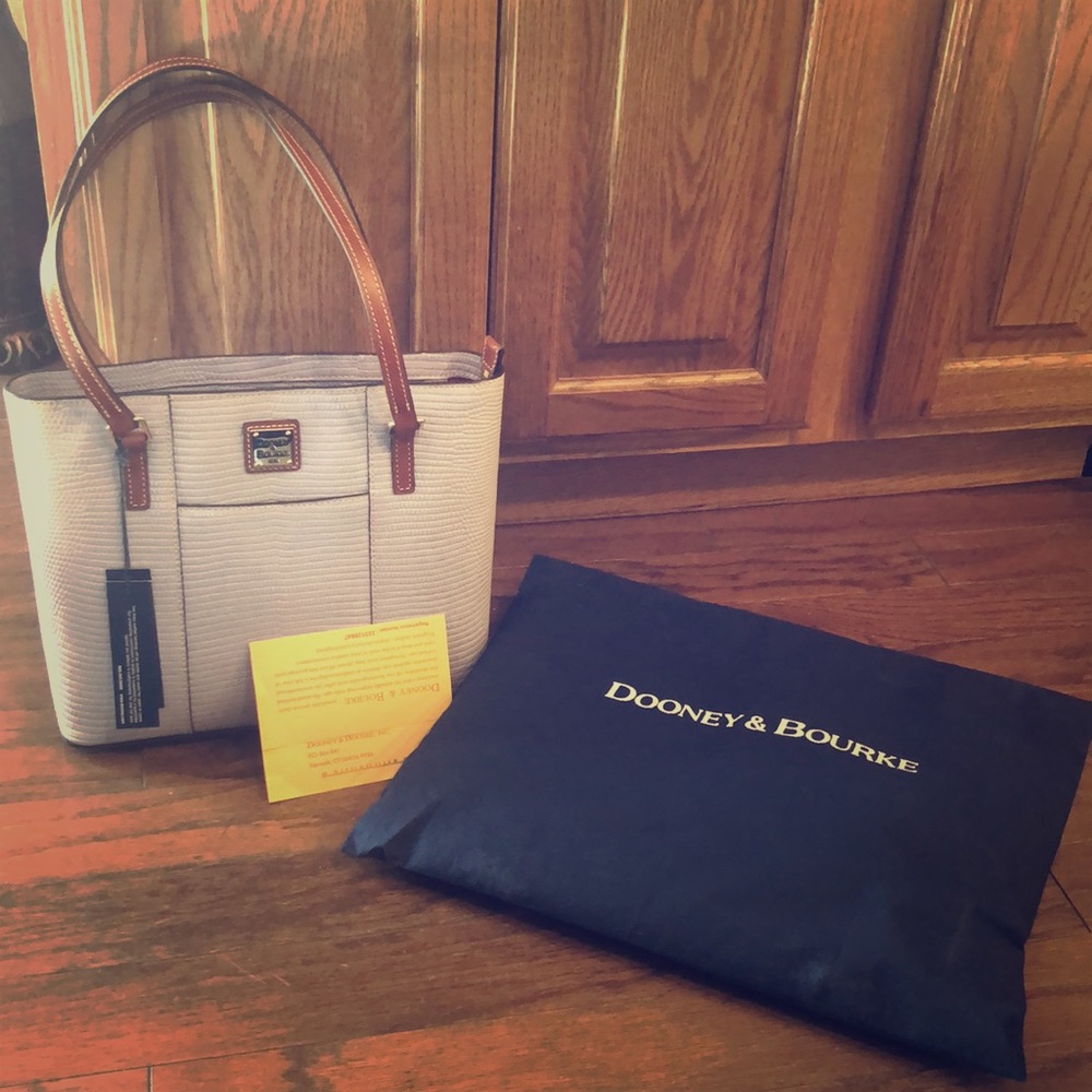 New with tags Lexington lizard embossed tote.